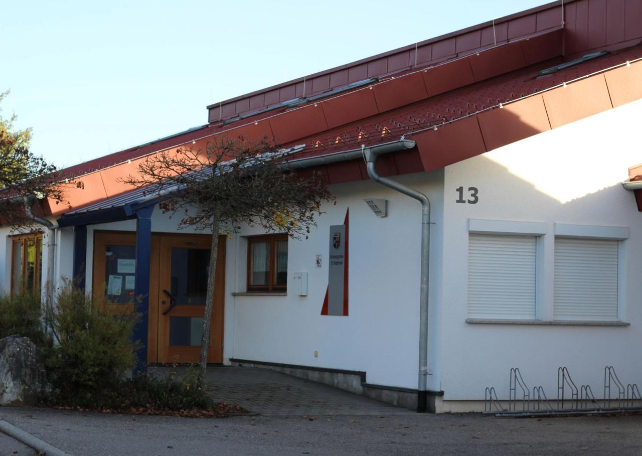 Visualisierung des erweiterten Kindergartens St. Raphael in Nenzingen